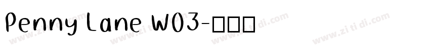 Penny Lane W03字体转换